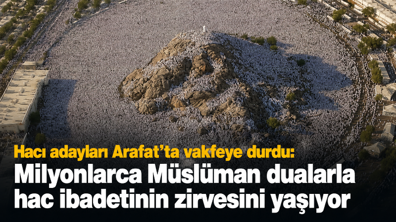 Hac ibadetini yerine getirmek üzere kutsal topraklarda bulunan hacı adayları,