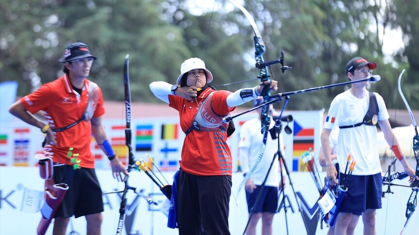 Antalya’da düzenlenen 2026 Açık Hava Avrupa Okçuluk Şampiyonası’nda Elif Berra