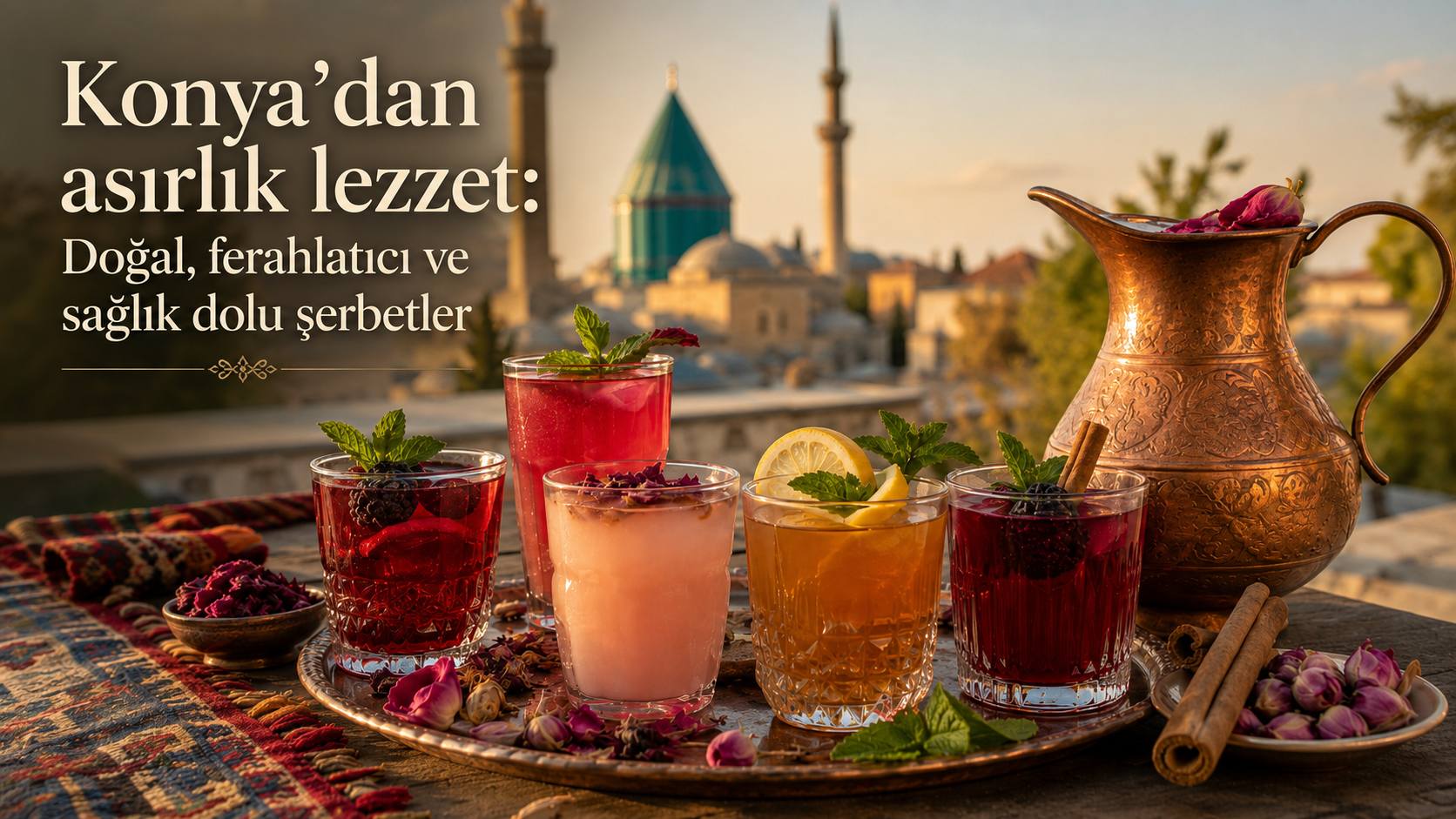 Selçuklu’dan Osmanlı’ya, Mevlevi mutfağından günümüz sofralarına uzanan şerbet kültürü Konya’da