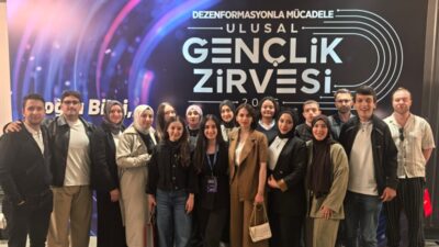 Aksaray Üniversitesi İletişim Fakültesi öğrencileri, Ankara’da düzenlenen Dezenformasyonla Mücadele Ulusal