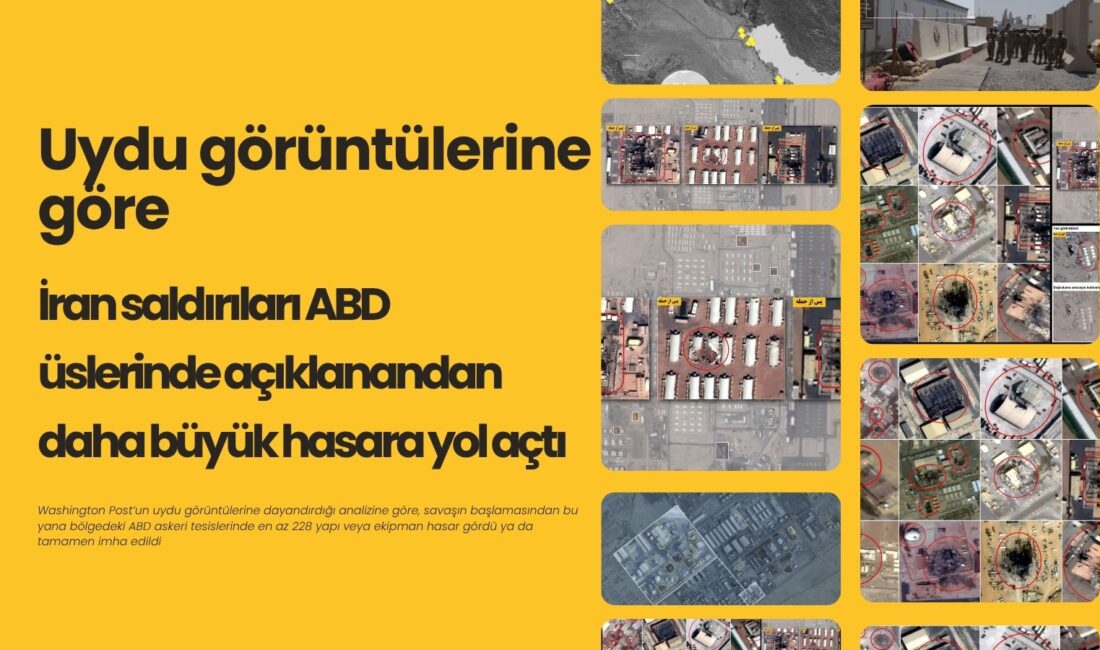 Washington Post’un uydu görüntüleri analizine göre İran’ın Orta Doğu’daki ABD