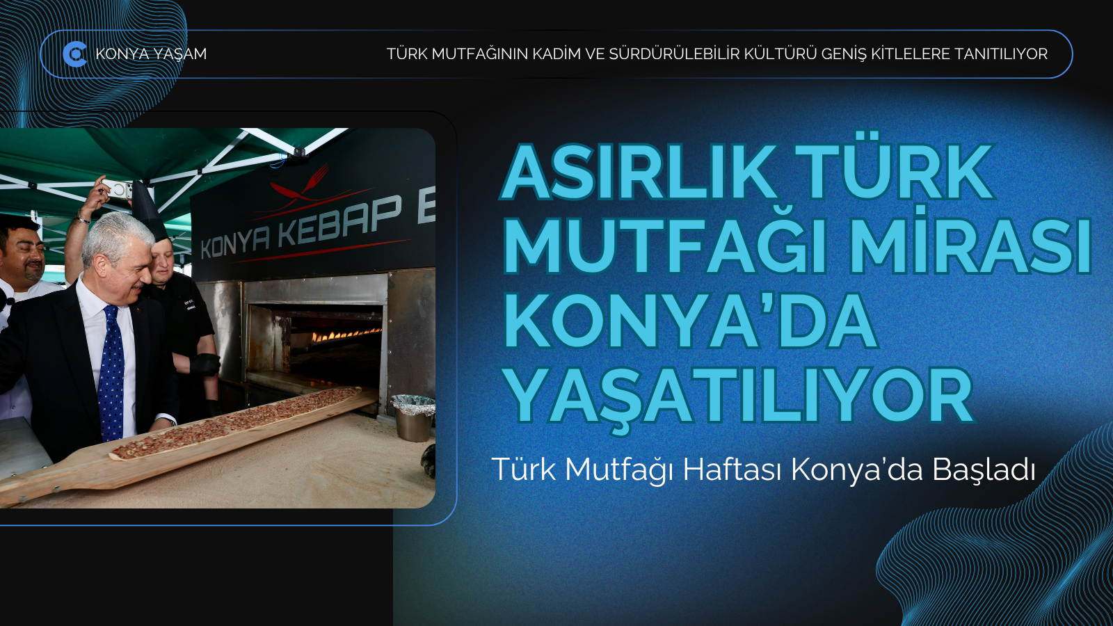 Konya’da Türk Mutfağı Haftası etkinlikleri, Vali İbrahim Akın ve eşi