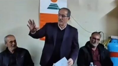 S.S. Akşehir Ilgın Pancar Ekicileri Kooperatifi Başkanı Yusuf Yazır, üreticilerle