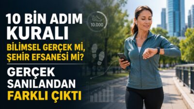 Günde 10 bin adım hedefi, sağlıklı yaşamın en bilinen kurallarından