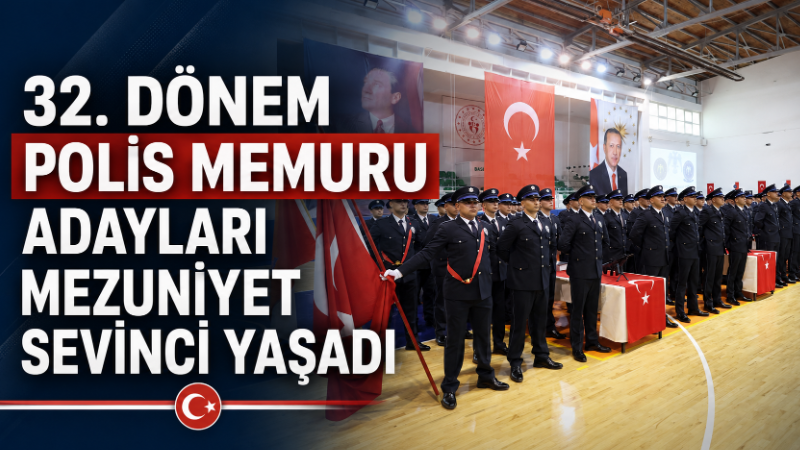 Ereğli Polis Meslek Eğitim Merkezi Müdürlüğünde 24 haftalık eğitimlerini başarıyla