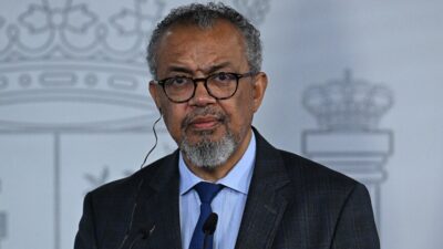 Dünya Sağlık Örgütü (DSÖ) Genel Direktörü Tedros Adhanom Ghebreyesus, yaklaşık