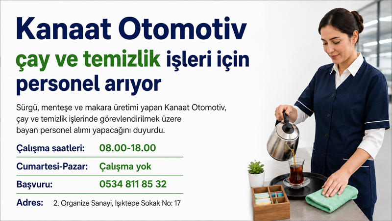 Sürgü, menteşe ve makara üretimi yapan Kanaat Otomotiv, çay ve