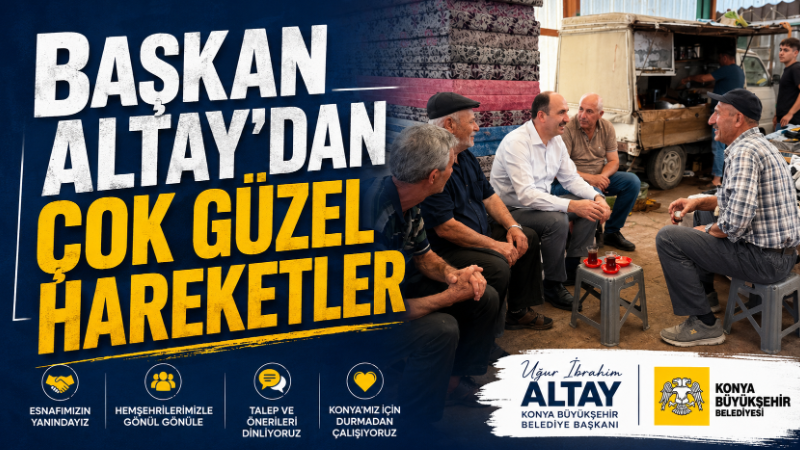 Konya Büyükşehir Belediye Başkanı Uğur İbrahim Altay, Karkent Pazarı ile