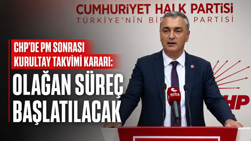 CHP Parti Sözcüsü Müslim Sarı, Parti Meclisi toplantısının ardından yaptığı