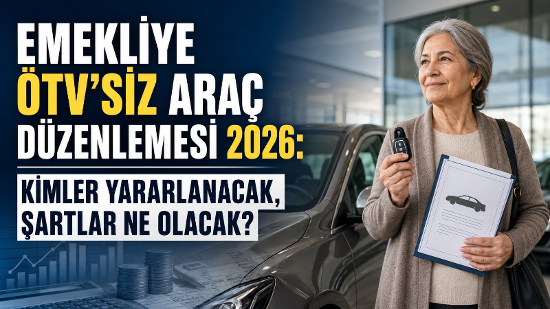 Emeklilere ÖTV’siz araç imkânı sağlayacağı belirtilen düzenleme, milyonlarca vatandaşın gündemindeki