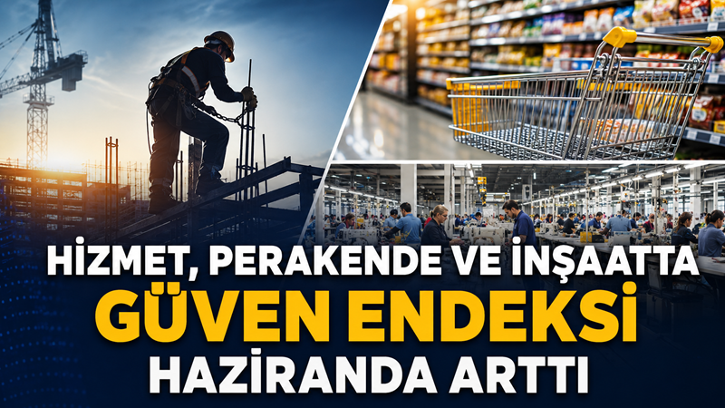TÜİK verilerine göre haziran ayında güven endeksi hizmet sektöründe yüzde