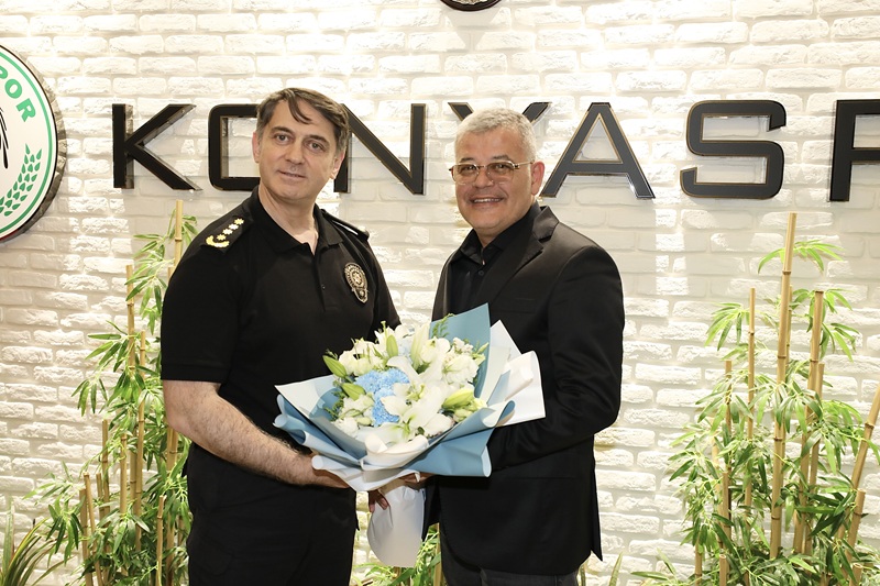 Konyaspor’un 104. kuruluş yıl dönümü dolayısıyla Konya İl Emniyet Müdürü