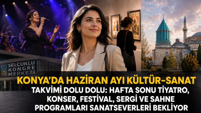 Konya’da Haziran ayı boyunca tiyatro, konser, festival, sergi, konferans, dans