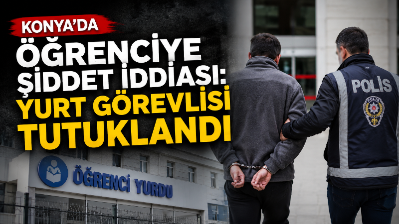 Konya’nın Bozkır ilçesinde özel erkek öğrenci yurdunda kalan küçük yaştaki