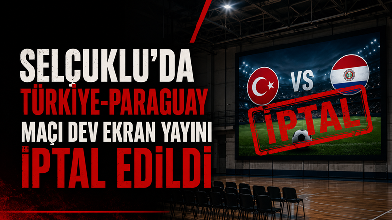 Selçuklu Belediyesi, 20 Haziran Cumartesi günü yapılması planlanan Türkiye-Paraguay karşılaşması