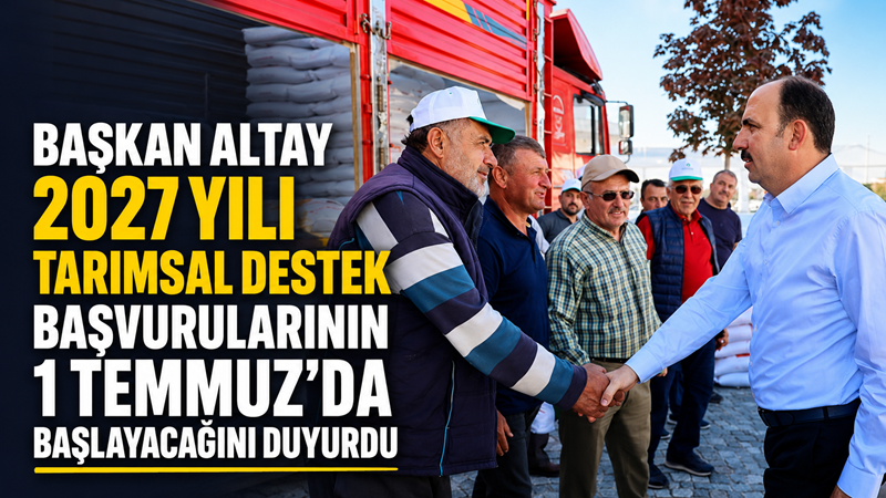 Konya Büyükşehir Belediye Başkanı Uğur İbrahim Altay, 2027 yılı tarımsal