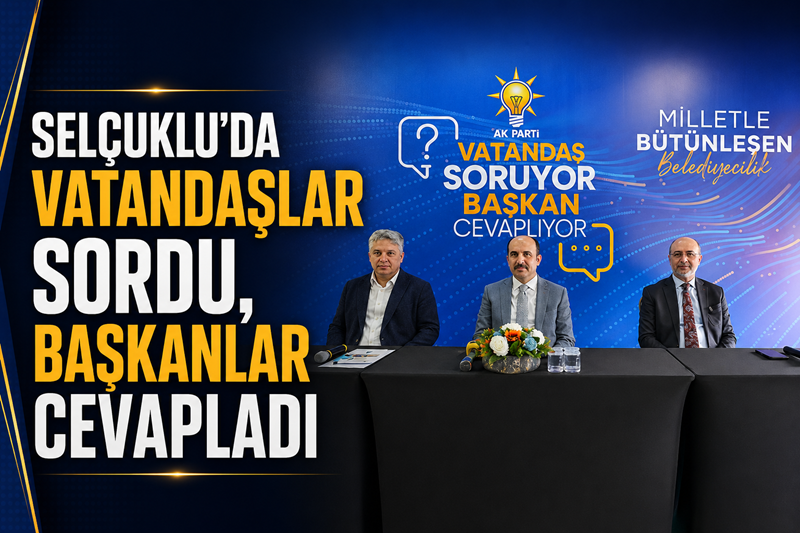 Selçuklu Belediye Başkanı Ahmet Pekyatırmacı, “Vatandaş Soruyor, Başkan Cevaplıyor” programı
