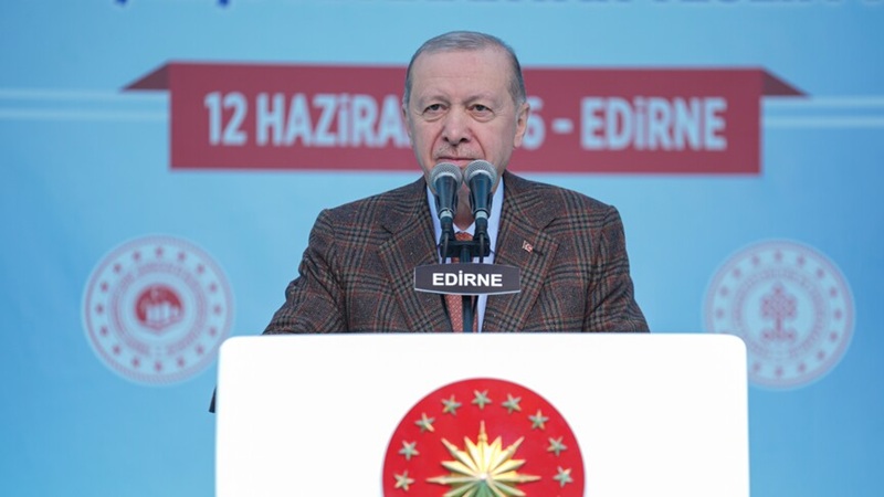 Cumhurbaşkanı Recep Tayyip Erdoğan, Edirne’de Selimiye Camii Şerifi’nin restorasyon sonrası