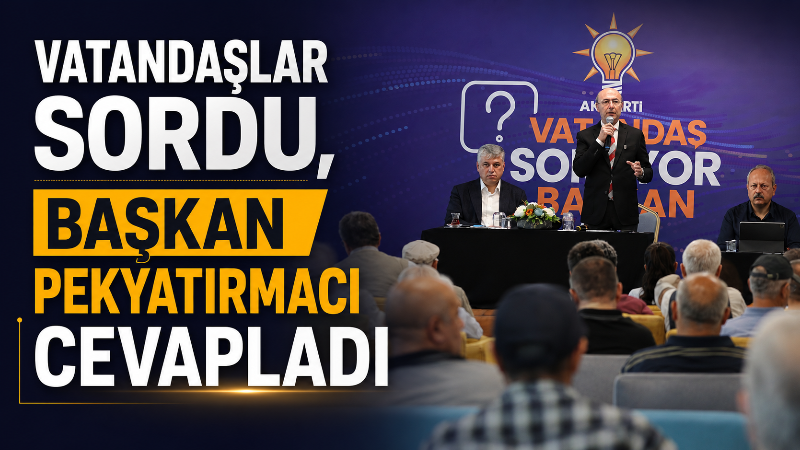 Selçuklu Belediye Başkanı Ahmet Pekyatırmacı, “Vatandaş Soruyor, Başkan Cevaplıyor” programı