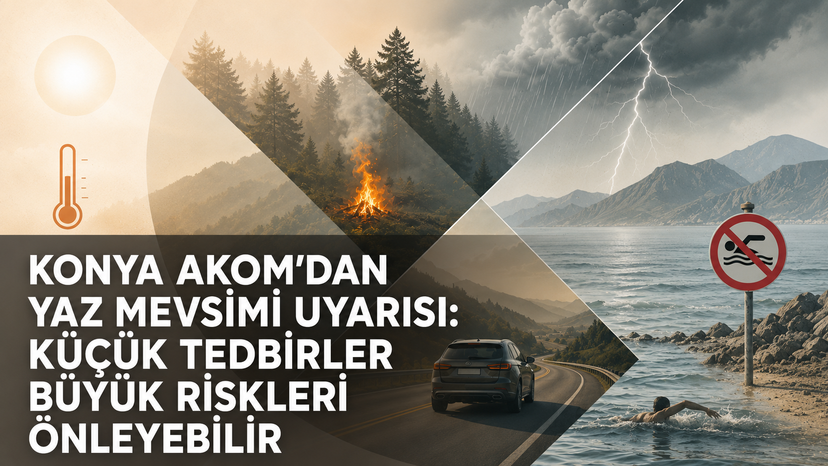 Konya Büyükşehir Belediyesi Afet Koordinasyon Merkezi (AKOM), yaz mevsiminde artabilecek