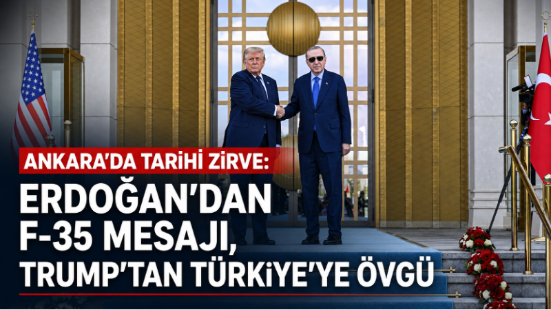 Cumhurbaşkanı Recep Tayyip Erdoğan ile ABD Başkanı Donald Trump’ın Ankara’da
