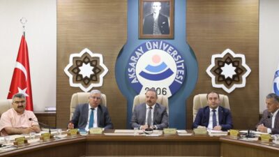 Aksaray Üniversitesi’nde düzenlenen Kalite Koordinasyon Toplantısı’nda üniversitenin kalite güvence sistemi,