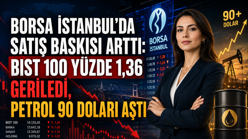 Borsa İstanbul’da BIST 100 endeksi, bankacılık hisselerinde yoğunlaşan satışlar, Orta