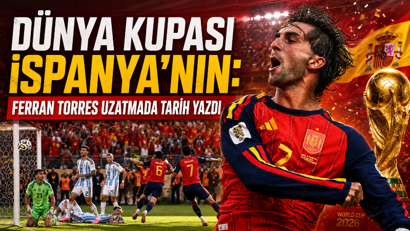 İspanya, 2026 FIFA Dünya Kupası finalinde son şampiyon Arjantin’i uzatma