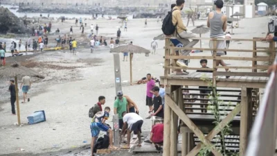Fas’tan deniz yoluyla İspanya’nın Kuzey Afrika’daki toprağı Sebte’ye geçmeye çalışan
