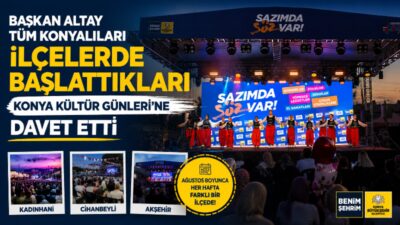 Konya Büyükşehir Belediyesi tarafından “Sazımda Söz Var” sloganıyla düzenlenen Konya