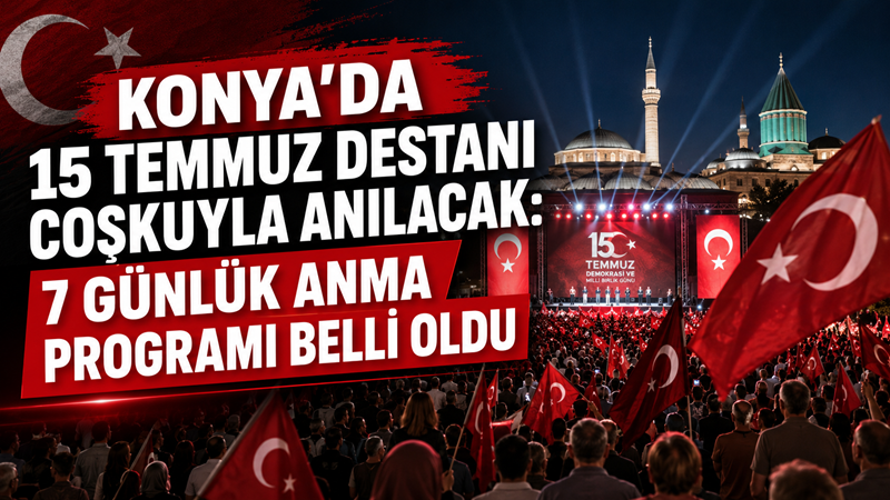 Konya Valiliği, “15 Temmuz Demokrasi ve Millî Birlik Günü Anma