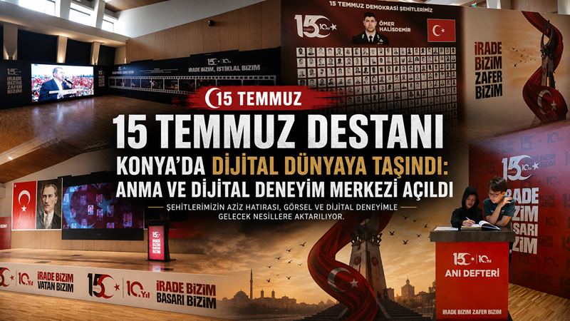 Konya Valiliği öncülüğünde, Konya Büyükşehir Belediyesi ile Cumhurbaşkanlığı İletişim Başkanlığı