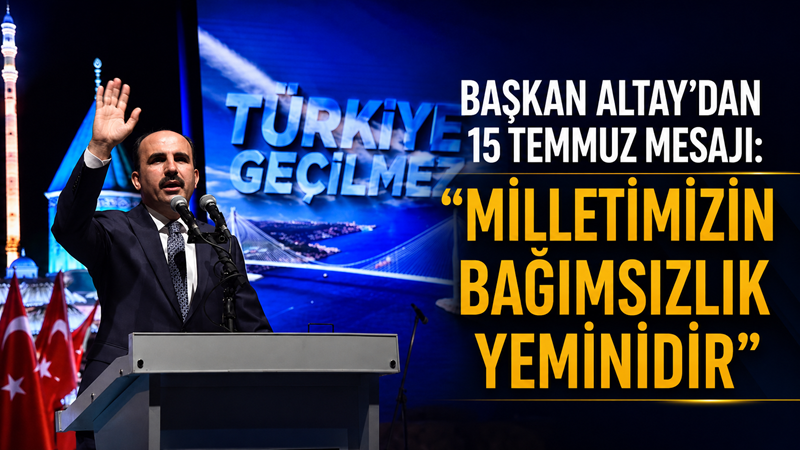 Konya Büyükşehir Belediye Başkanı Uğur İbrahim Altay, 15 Temmuz Demokrasi