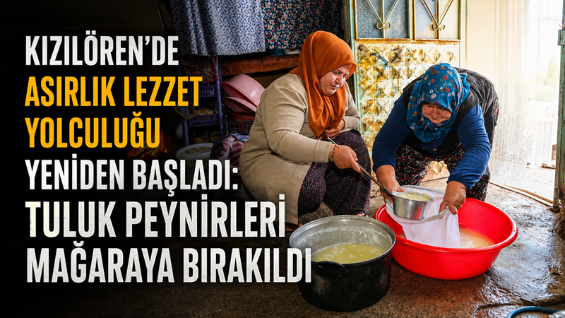 Meram’ın Kızılören Mahallesi’nde yüzyıllardır sürdürülen tuluk peyniri geleneği bu yıl