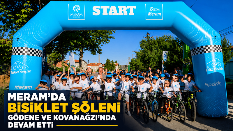 Meram Belediyesinin çocukları sporla buluşturmak ve bisiklet kullanımını yaygınlaştırmak amacıyla