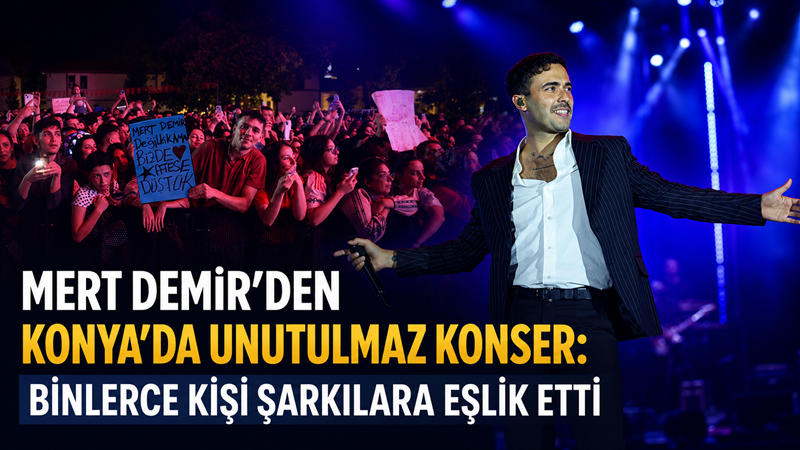 Konya Kültür Yolu Festivali’nin sekizinci gününde Kılıçarslan Şehir Meydanı’nda sahne