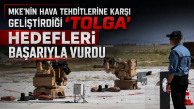 MKE’nin geliştirdiği “Tolga” Yakın Hava Savunma Sistemi, Konya’da gerçekleştirilen atışlı