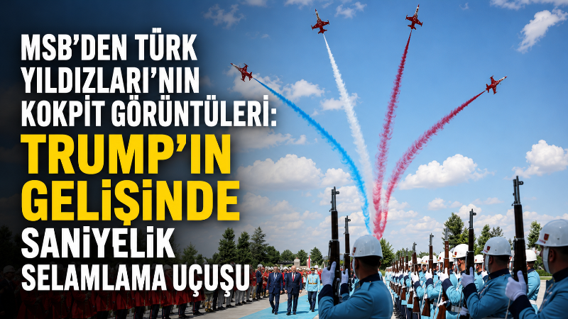 Milli Savunma Bakanlığı, ABD Başkanı Donald Trump’ın Cumhurbaşkanlığı Külliyesi’ne gelişi