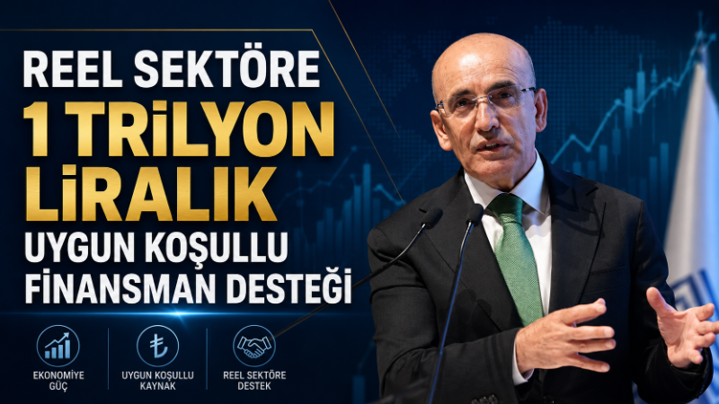 Hazine ve Maliye Bakanı Mehmet Şimşek, reel sektörün finansmana erişimini