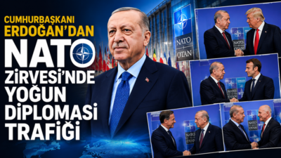 Cumhurbaşkanı Erdoğan, Türkiye'nin ev sahipliğinde Cumhurbaşkanlığı Külliyesi'nde gerçekleştirilen 36.⁠ ⁠NATO