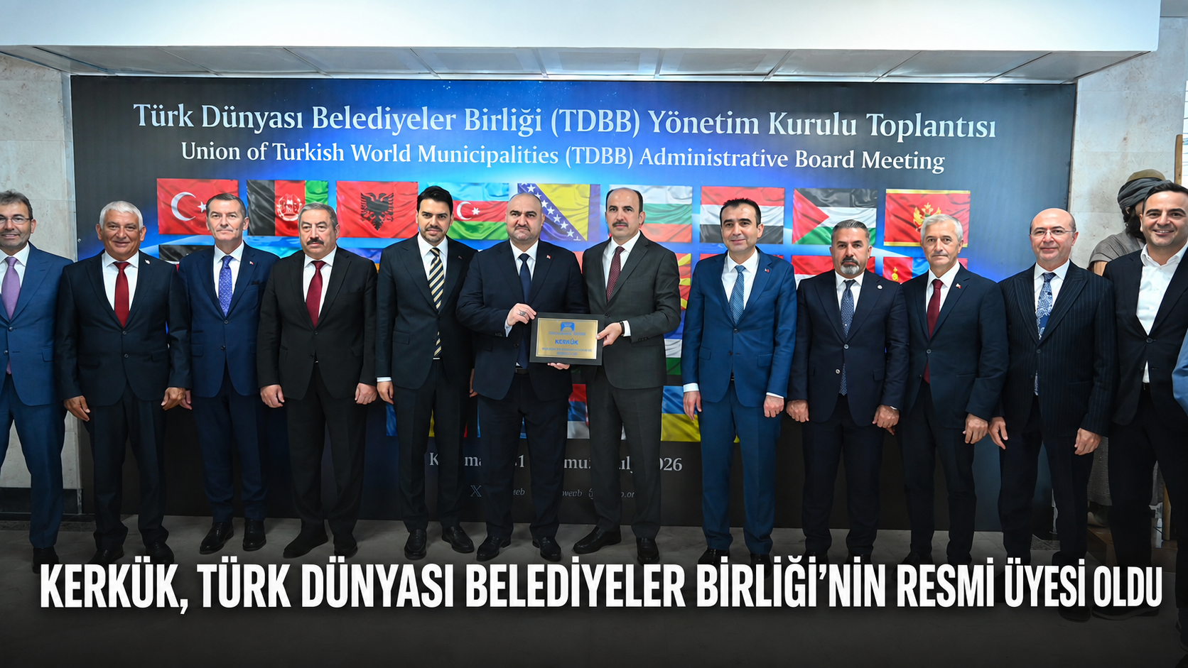 Türk Dünyası Belediyeler Birliği Yönetim Kurulu Toplantısı’nda alınan kararla Kerkük
