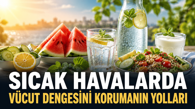 Yaz aylarında artan sıcaklık ve nem, aşırı terlemeyle birlikte su