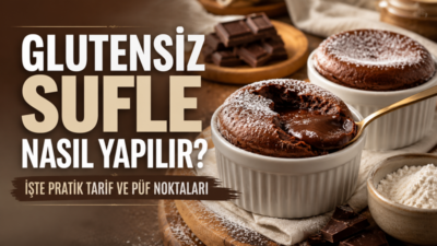 Çölyak hastaları ve gluten tüketmeyenler için hazırlanabilen glutensiz sufle, pirinç