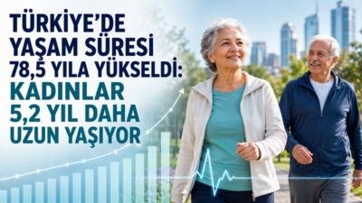 TÜİK’in 2023-2025 dönemi hayat tablolarına göre Türkiye’de doğuşta beklenen yaşam