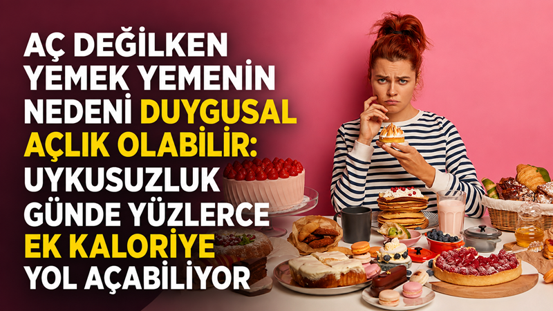 Fiziksel olarak aç olunmadığı halde atıştırma isteği duymak; stres, yalnızlık,
