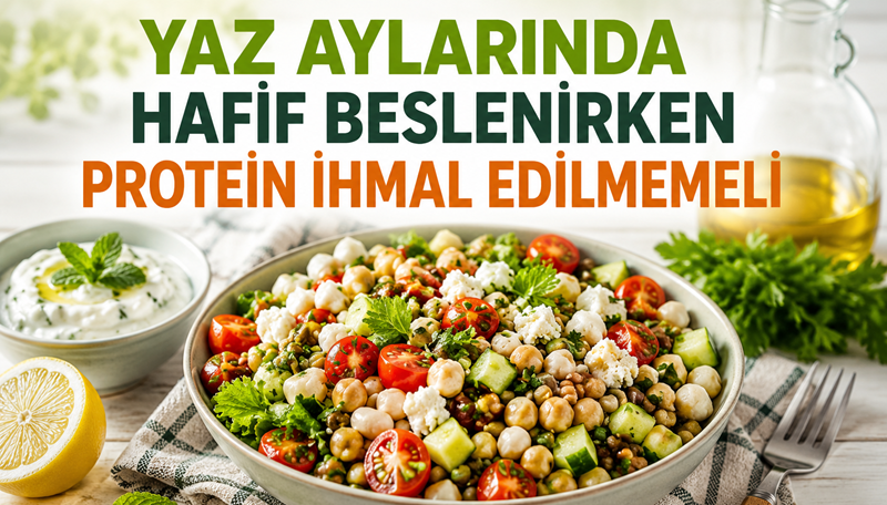 Sıcak havalarla birlikte ağır yemeklerin yerini salatalar, zeytinyağlılar ve soğuk