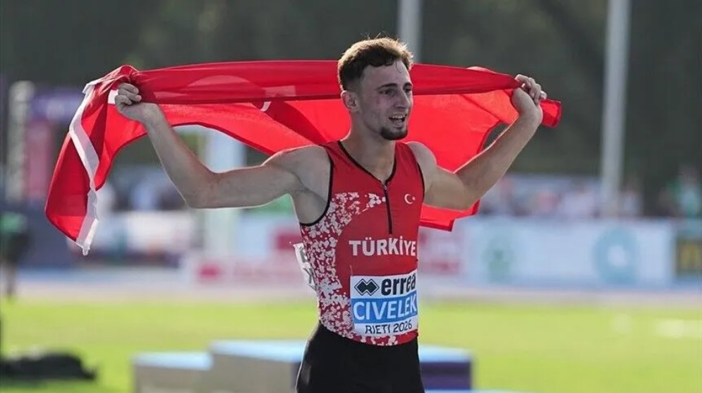 Milli atlet Yunus Emre Civelek, İtalya’da düzenlenen Avrupa 18 Yaş