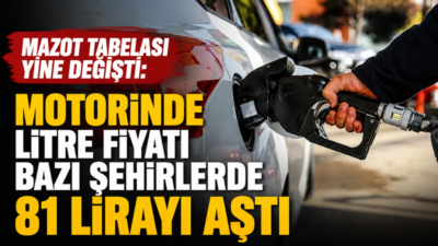 Motorinin litre fiyatına yapılan ortalama 4 lira 24 kuruşluk zam,