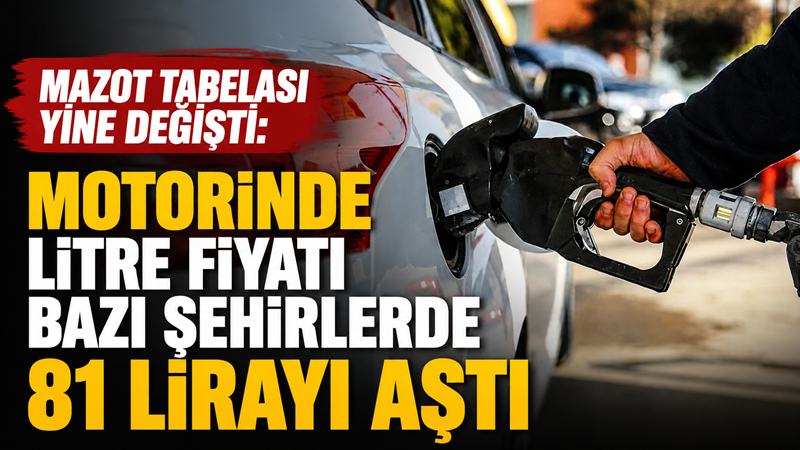 Motorinin litre fiyatına yapılan ortalama 4 lira 24 kuruşluk zam,