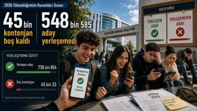 2026 Yükseköğretim Kurumları Sınavı yerleştirme sonuçlarının açıklanmasıyla milyonlarca adayın bekleyişi